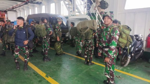 82 Personel TNI Tiba di Selayar, Siap Jalankan TMMD ke-128. [IST]
