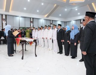 Bupati Gowa Lantik 124 Pejabat, Harap Kedepankan Bekerja Loyal dan Profesional