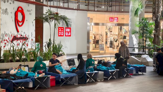 Dalam memperingati HUT Ke-8 Tahun NIPAH PARK, pihaknya menggelar aksi donor darah di Main Atrium Mall, Kamis, (23/04/2026). (Dok. NIPAH PARK) 