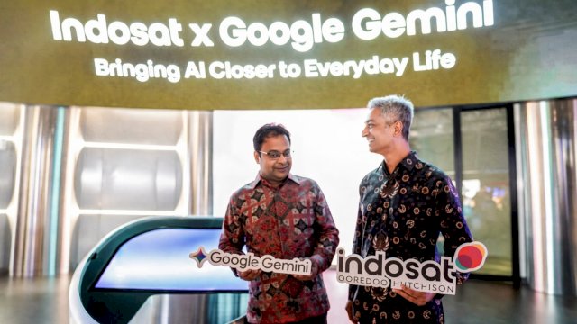 Indosat bersama Google menghadirkan akses Google Gemini kepada pelanggan melalui bundling paket data. (Dok. Indosat) 