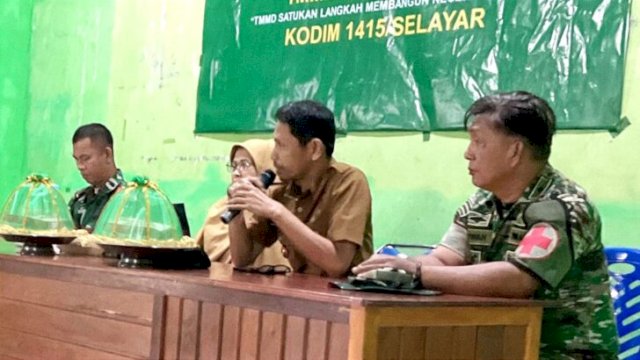 Edukasi Kesehatan Digencarkan, TMMD 128 Selayar Libatkan Tenaga Medis