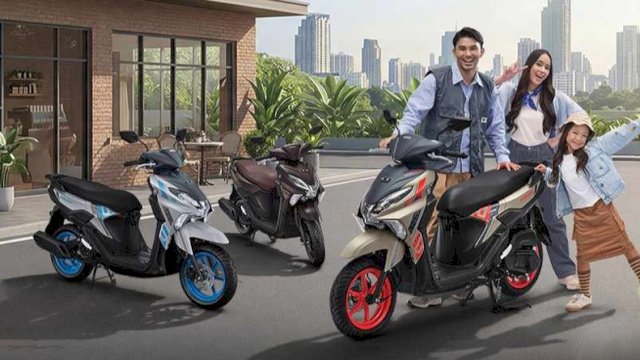 Yamaha Gear Ultima Hybrid kini hadir dengan varian dan warna baru yang lebih dinamis dan modern. (Foto: Istimewa)