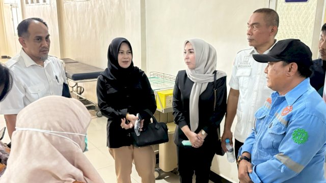Komisi E DPRD Sulawesi Selatan melakukan kunjungan kerja ke Rumah Sakit Umum Daerah (RSUD) Haji Makassar di Jalan Dg Ngeppe, Makassar, Rabu (15/4/2026). (Foto: Istimewa)