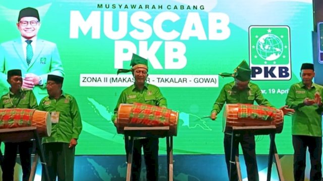 Pembukaan Muscab DPC PKB Zona II yang berlangsung di The Rinra Hotel, Jalan Metro Tanjung Bunga, Makassar, Minggu (19/4/2026). (Foto: Istimewa)