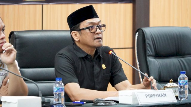 Wakil Ketua DPRD Sulsel, Fauzi Andi Wawo saat memimpin rapat paripurna pembentukan Panja LKPJ Gubernur 2025, Kamis (16/4/2026). (Foto: Humas DPRD Sulsel)