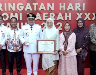 Makassar Bersinar di Panggung Nasional, Satu-satunya dari Luar Jawa Raih Penghargaan di Hari Otda 2026