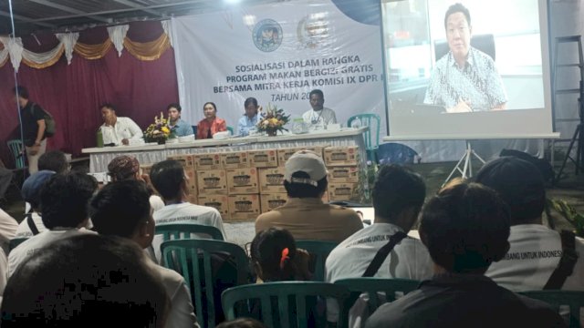 Suasana kegiatan sosialisasi program MBG di Desa Banjar Anyar, Kecamatan Kediri, Kabupaten Tabanan, Bali, Rabu (22/4/2026). (Foto: Istimewa)