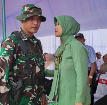 Kisah Perempuan Tangguh di Balik TMMD 128 Kodim 1415 Selayar