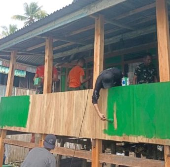 Cuaca Ekstrem Tak Surutkan TMMD ke-128 di Selayar, Pembangunan Terus Berjalan