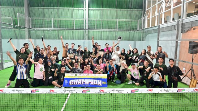 Sebanyak 16 manajemen hotel di Makassar ikut memeriahkan FunPadel Tournament Aston Makassar, di Megahputra Arena, Makassar, Jumat, 8 Mei 2026 kemarin. (Dok.Istimewa)