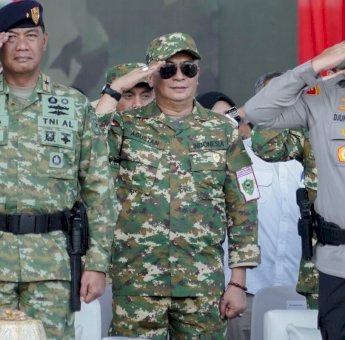 Wabup Barru Abustan A Bintang Hadiri Penetapan 500 ASN Sulsel sebagai Komcad