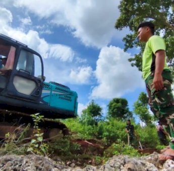 Jalan Tani TMMD Selayar di Tamalanrea Hampir Rampung, Akses Pertanian Segera Terbuka