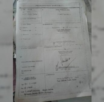 Pengumuman Kehilangan Sertifikat Hak Milik Nomor 312 Atas Nama H. Magguna