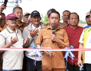 Jadi Solusi Konkret Petani, Bupati Sidrap Resmikan dan Uji Coba Pengaliran JIAT