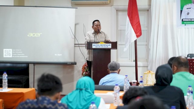 Ketua Umum KONI Makassar, Ismail saat menghadiri Muskot PASI Kota Makassar di Hotel Denpasar, Jalan Boulevard, Makassar, Rabu (20/5/2026). (Foto: Istimewa)