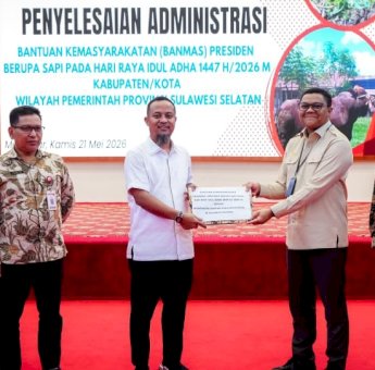 Prioritas Warga yang Membutuhkan, Presiden Prabowo Salurkan 25 Ekor Sapi Kurban untuk Sulsel
