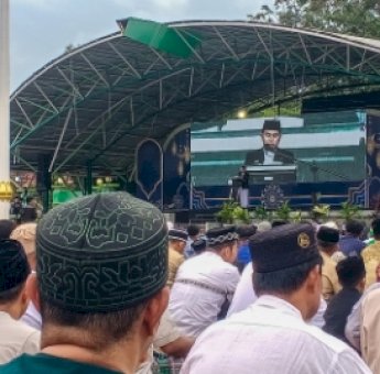 Usai Salat Idulfitri, Tasming Hamid Paparkan Capaian Satu Tahun Pemerintahan
