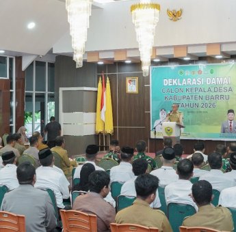 Deklarasi Damai Pilkades Barru 2026, Abustan: Persaudaraan Harus Tetap Terjaga