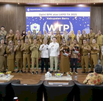 Pemkab Barru Pertahankan WTP 11 Kali Beruntun, Bupati Tegaskan Komitmen Tata Kelola Keuangan