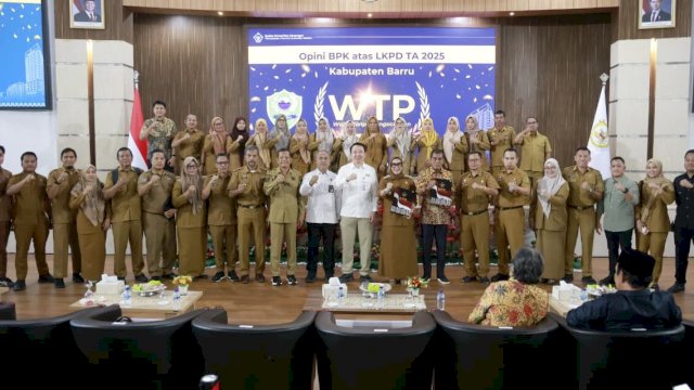 Ket: Pemkab Barru dapat WTP