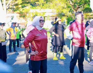 Hadiri HBDI ke-118, Bupati Barru Dukung Senam Taichi Jadi Agenda Rutin Car Free Day