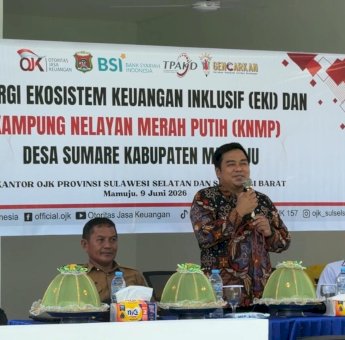 OJK Sulselbar Gandeng IJK Syariah dan TPAKD Mamuju Perkuat Program EKI dan KNMP di Desa Sumare
