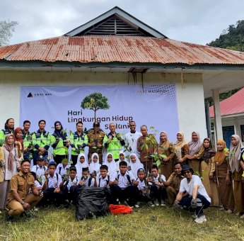 Hari Lingkungan Hidup 2026, Desa Kadundung Libatkan Pelajar Tanam Pohon dan Bangun Kesadaran Sejak Dini