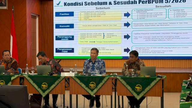 BPOM RI menggelar Forum Group Discussion (FGD) tentang sistem pengawasan obat nasional yang diselenggarakan di kampus UGM Yogyakarta. (Foto: Istimewa)