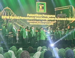 Pengurus PPP Sulsel Resmi Dilantik, Ilham Ari Fauzi Janjikan Prestasi di Hadapan Mardiono