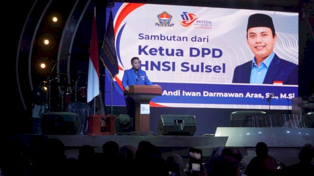 Andi Iwan Darmawan Aras resmi didaulat memimpin DPD HNSI Sulsel periode 2026-2031. (Foto: Istimewa)