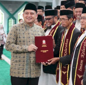 Wali Kota Makassar Lantik 153 Imam Kelurahan, Bakal Dapat Insentif dan Perlindungan BPJS Ketenagakerjaan