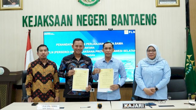 PLN UIP Sulawesi dan Kejari Bantaeng berkolaborasi percepatan pembangunan infrastruktur ketenagalistrikan. (Dok. Humas PLN UIP Sulawesi)