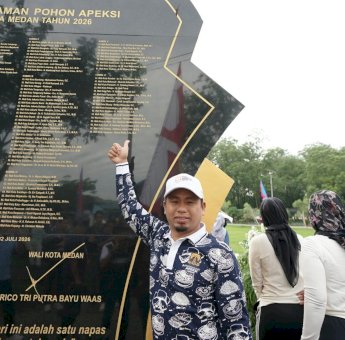 Wali Kota Parepare Ikuti Rangkaian Rakernas APEKSI di Medan, Dari Senam Bersama hingga Peresmian Tugu Prasasti