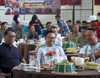 Dukung Argentina, Wabup dan Dandim Gowa Nonton Piala Dunia Bersama Warga Pattallassang