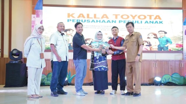 Kalla Toyota menghadirkan KIDDO atau Kalla Toyota Kids Day Out sebagai ruang pengalaman transformatif bagi anak dan keluarga mengenal dunia otomotif, di BBPMP Sulsel, Senin, (13/07/2026). (Dok. Kalla Toyota) 