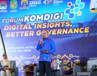 Kadis Kominfo Makassar Paparkan LONTARA+ di Forum Komdigi APEKSI 2026, Tuai Apresiasi Daerah Lain