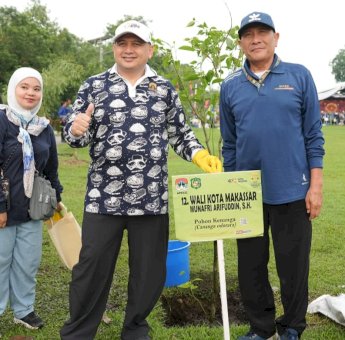Rangkaian APEKSI XVIII, Wali Kota Makassar Perkuat Kolaborasi Lewat Gerakan Penghijauan