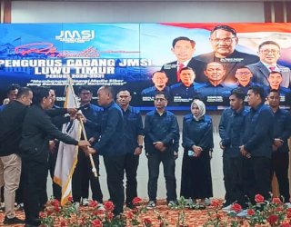 Dinakhodai Jumaidil, Pengurus JMSI Luwu Timur Periode 2026-2031 Resmi Dilantik