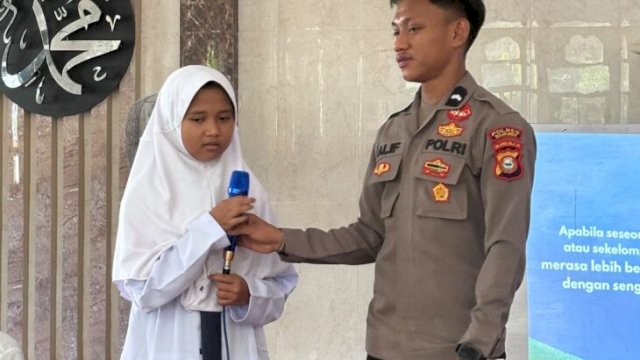 Polres Bulukumba Gencarkan Kampanye Stop Bullying, Santri Diajak Berani Tolak dan Laporkan Perundungan. [IST]