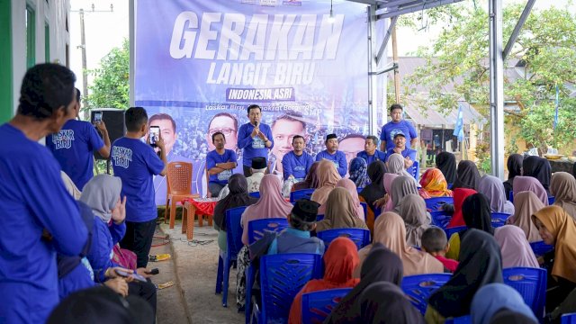 DPC Partai Demokrat Kabupaten Sinjai menggelar aksi gotong royong dan penyerahan bantuan di Dusun Bungae, Desa Biji Nangka, Kecamatan Sinjai Timur, Kabupaten Sinjai, Jumat (24/7/2026). (Foto: Istimewa)