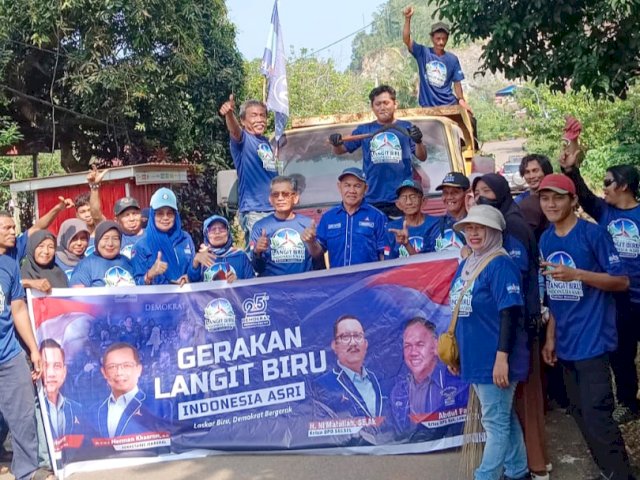Gerakan Langit Biru DPC Demokrat Luwu Timur Berhasil Kumpulkan 1,5 Ton Sampah