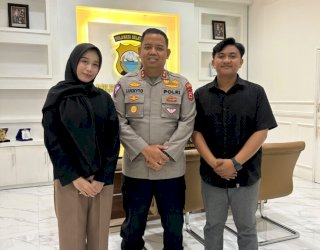 Harumkan Nama Bulukumba di Mabes Polri, Juara Nasional Film AI Terima Apresiasi Kapolres