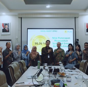 Hasil Sertifikasi SMK3 PLN UIP Sulawesi Berpredikat Memuaskan, Raih 90,36 Persen