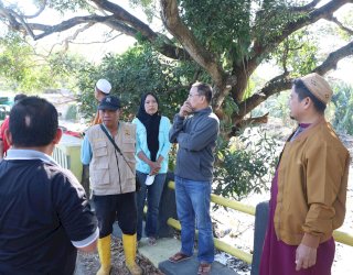 Antisipasi Banjir, Wali Kota Tasming Hamid Tinjau Pengerukan Sungai di Lauleng