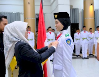 70 Anggota Paskibraka Gowa Siap Kibarkan Bendera di Upacara Kemerdekaan RI Ke-81