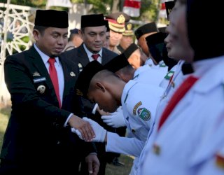 Paskibraka Parepare 2026 Resmi Dikukuhkan, Tasming Hamid Tekankan Disiplin dan Nasionalisme