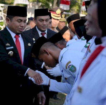Paskibraka Parepare 2026 Resmi Dikukuhkan, Tasming Hamid Tekankan Disiplin dan Nasionalisme