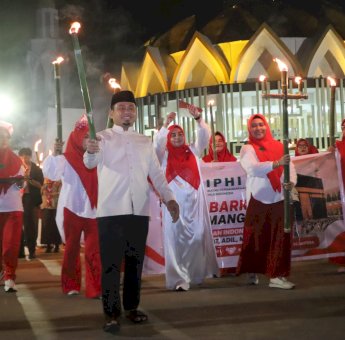 Wali Kota Tasming Hamid Lepas Kirab Obor IPHI Parepare Sambut HUT ke-81 RI