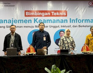 Kominfo Makassar Bekali OPD Cegah Risiko Serangan Siber