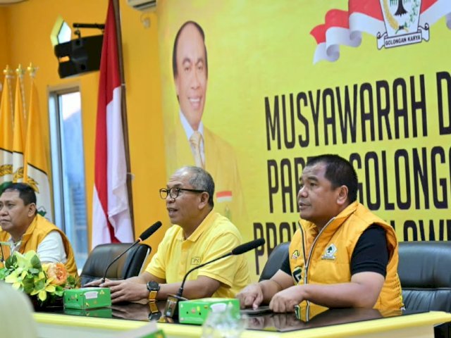 Rapat Internal Perdana Dibawah Nakhoda IAS, Golkar Sulsel Matangkan Persiapan Roadshow ke Daerah